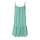 thumbnail image 3 of WILLBEST Vestidos Verano para Mujer Casual Floral Cuello Redondo Dobladillo con Volantes Tirantes Finos Vestido Corto sin Mangas Vestido de Playa Grande, 3 of 3