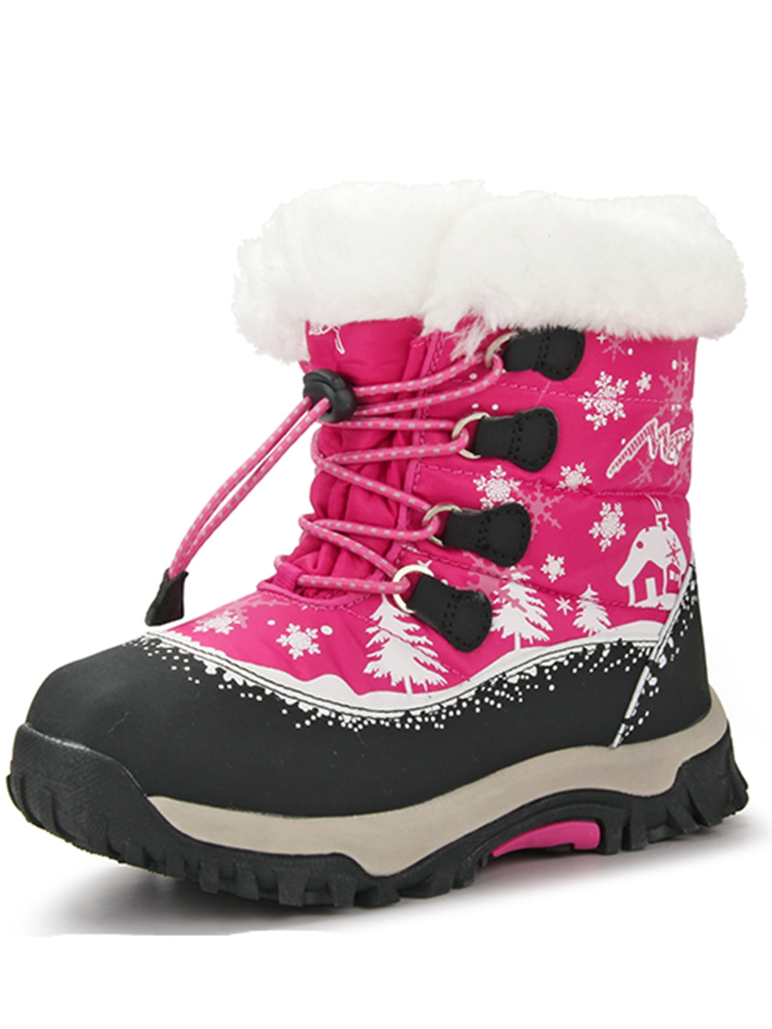 Girls Boys Outdoor Waterproof Winter Snow Boots(Little Kid/Big Kid