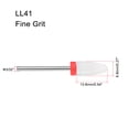 thumbnail image 2 of 2pcs Ceramic Nail Drill Bits 3/32” (Fine Grit) Nails File Bit for Manicure Pedicure, 2 of 4