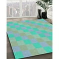 thumbnail image 2 of Ahgly Company Indoor Round Patterned Turquoise Green Area Rugs, 6' Round, 2 of 6