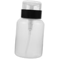 thumbnail image 4 of Dispensador de líquido con bomba de presión para quitar esmalte de uñas, puntos negros, botella vacía sin impresión para uso en salón y hogar, 200 ml, 4 of 8