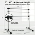 thumbnail image 6 of Goplus 4FT Portable Double Freestanding Ballet Barre Dancing Stretching Silver, 6 of 10
