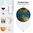 thumbnail image 6 of Kdxio Sunflower Castle Starry Sky Funny Coasters,4 Pcs Leather Coasters,Housewarming Gifts,Protect Furniture from Water Marks Scratch and Damage, 6 of 6