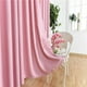thumbnail image 4 of Cortina de ventana Zulema Panel de cortina de ventana Ojal Oscurecimiento 55 pulgadas Rosa Rosado, 4 of 8