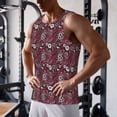 thumbnail image 5 of Rateoe Daisies Flowers Pattern Sleeveless Gym Shirt Muscle Tee Breathable Workout Shirt Slim-Fit Tank Quick Dry Fit Muscle Tank Top Bodybuilding Sleeveless T Shirt-X-Large, 5 of 7