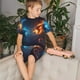 thumbnail image 4 of Balery Red And Blue Fire Dragon C Conjunto de Pijama Infantil de Manga Corta con Estampado – Ropa de Dormir de Algodón Suave-XX-Large, 4 of 6
