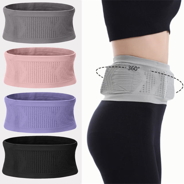 Breathable Running Waist Pack, Large Capacity Water Resistant, Sesolution Zippered Pockets Adjustable Straps, for Cycling Training, High-speed Access, Durable Polyester, Urban Travel Gear