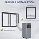 Gymax Climatiseur Portable 3-en-1 8000 BTU AC Unité Refroidisseur d'Air w/ 24H Chronomètre Gris – image 4 sur 7