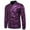 Purple, variant on Cloudstyle Mens Sequins Nightclub Styles Zip up Varsity Baseball Bomber Jacket