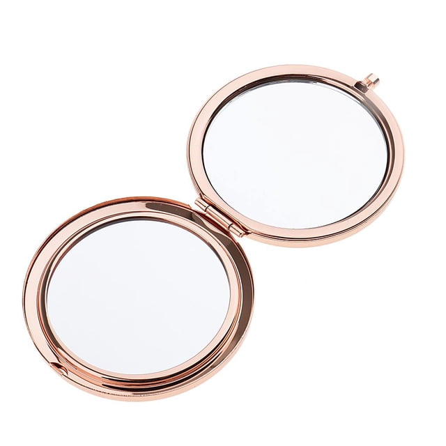 Espejo de Mano plegable de bolsillo Salvador 2 Piezas oro rosa