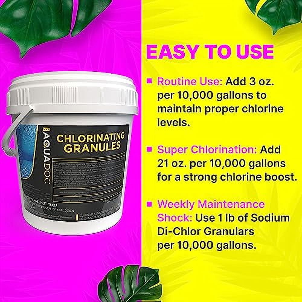 AquaDoc Super Fast Acting Chlorine Shock Treatment, 5 lbs