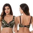 thumbnail image 4 of Curve Muse Women’s Unlined Plus Size Comfort Cotton Underwire Bra-OLIVE/MULTI,YELLOW-46D, 4 of 7