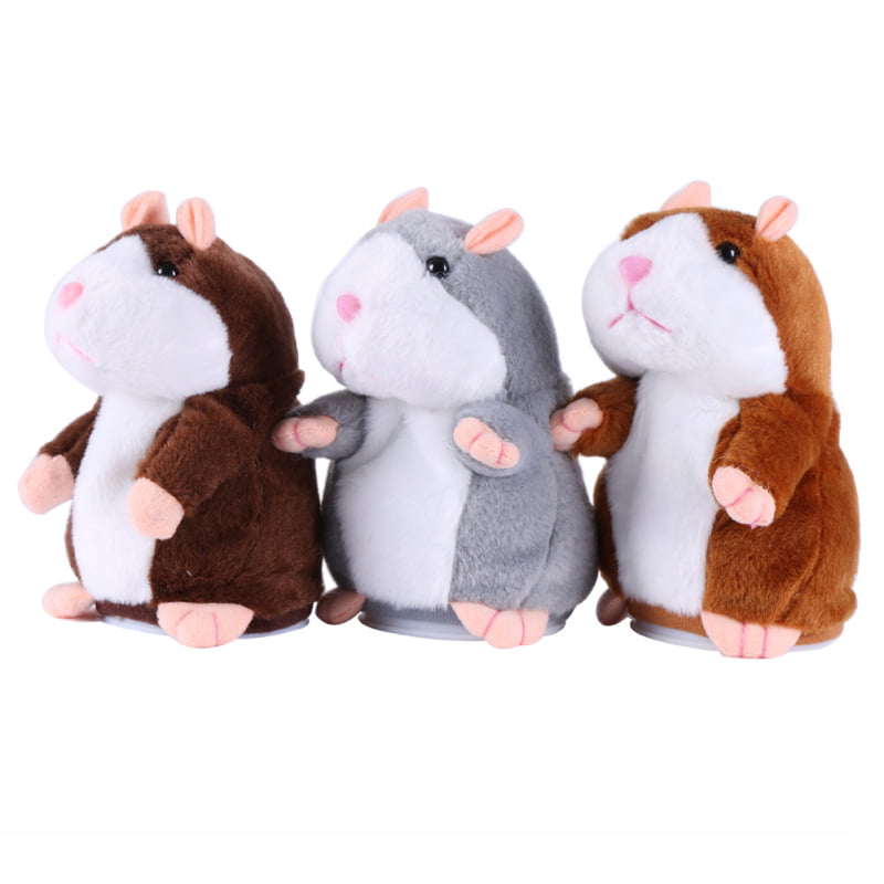 Cute Cheeky Hamster Talking Nodding Sound Record Mimicry Toy Kids fun Xmas Gift 