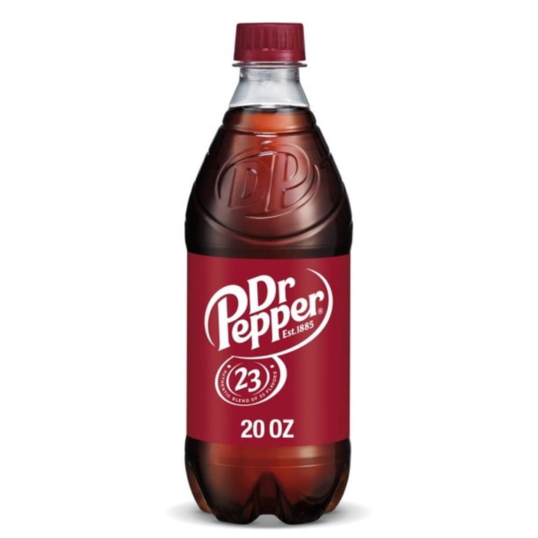 Dr Pepper Unique Flavor Soda Pop, 16 Units of 20oz Bottles, Total