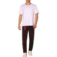 thumbnail image 2 of INSPIRE CHIC Sequins Pants for Men's Party Disco Shiny Straight Leg Trousers 30 Red, 2 of 5