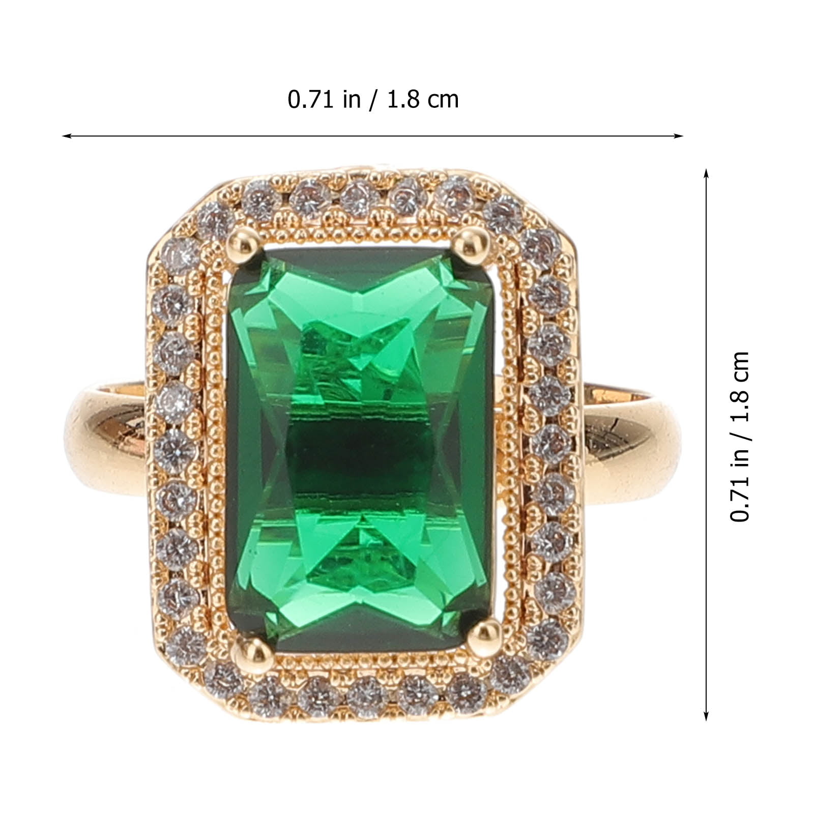 Golden Green Velvet Stone Ring – GIVA Jewellery