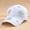 White, variant on Baseball Cap For Women Men Sequins Casual Sports Cap Hat Rhinestone Crystals Adjustable Breathable Baseball Cap Sparkle Bling Sun Hat Dad Hat Black One Size