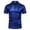 Blue, variant on Shiny Metallic Polo Shirts for Men Summer Casual Short Sleeve Collared Sparkly Tshirts 70s Disco Party Clubwear
