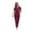 Wine Red, variant on LYMAYTER Women Medical Uniform Summer 2 Piece Nurse Uniform for S-2XL V-Neck Fast Drying Nurse Esthetician Workwear Set