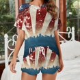 thumbnail image 2 of 4th of July Pajama Set for Women 2 Piece Sleepwear Loungewear Short Sleeve, 2 of 7