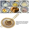 thumbnail image 4 of Colador de Malla Fina de Acero Inoxidable Titanio Dorado con Mango Largo, 4 of 6