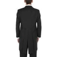 thumbnail image 3 of Men's 2 Piece Classic Fit Black Peak Full Dress Tailcoat Tuxedo Suit, 3 of 6