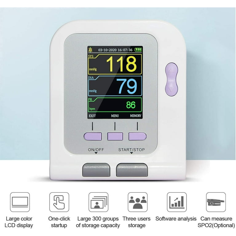 CONTEC08A Digital Electronic Blood Pressure Monitor with Cuff for