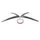 thumbnail image 2 of Ajuste de cubierta Párpados de de la lámpara Antiniebla Delantera 390MM, Etiqueta Engomada de Las Cejas de Carbón Sharpla Cubierta de ajuste de párpados de faro, 2 of 6