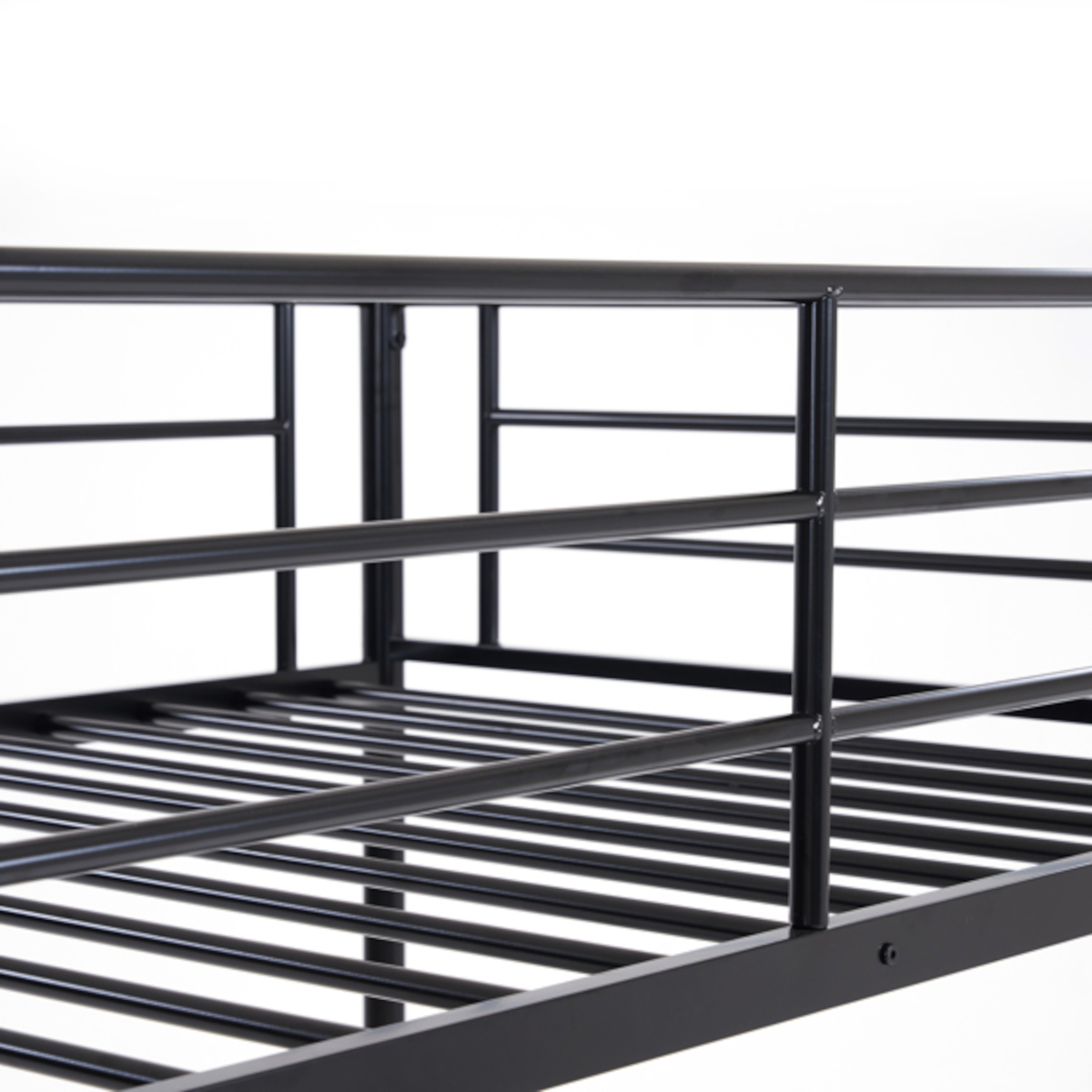 Alvantor Heavy Duty Twin Metal Bunk Bed with Safety Guard Rails & Ladder for Kids, Teens, Adults