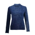 thumbnail image 4 of Duoif Women's Sweaters, Sweaters for Women Crew Neck Women's Sweater Long Sleeve Soft Pullover Sweaters for Women Dark Blue XXL, 4 of 4
