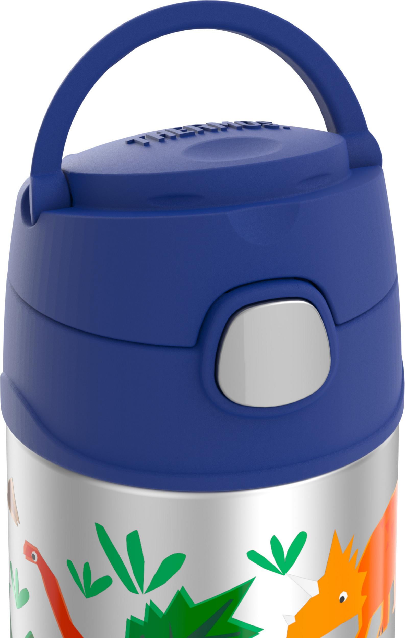 Thermos Funtainer Vacuum Insulated Stainless Steel Bottle With Straw Minecraft 12oz Walmart Com Walmart Com