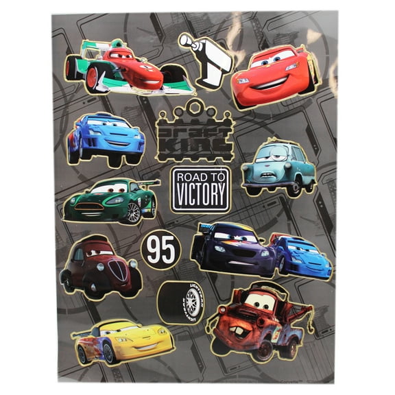 Disney Pixar's Cars Road to Victory Assorted Character Stickers (14 Stickers)