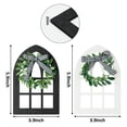 thumbnail image 2 of MALLMALL6 2Pcs Wooden Farmhouse Window Tiered Tray Decoration, Black & White, 2 of 6