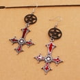 thumbnail image 5 of YIEMEEN Vintage Cross Shaped Women Drop Earrings Gothic Punk Dangling Earrings Jewelry, 5 of 20