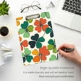 thumbnail image 3 of FORMRS Acrylic Clipboard with Low Profile Clip Standard A4 Letter Size, 12.5" x 9", White Clover Pattern, 3 of 8