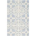 thumbnail image 1 of Safavieh Cambridge Collection CAM133A Handmade Moroccan Geometric Light Blue and Ivory Premium Wool Area Rug (8' x 10'), 1 of 3