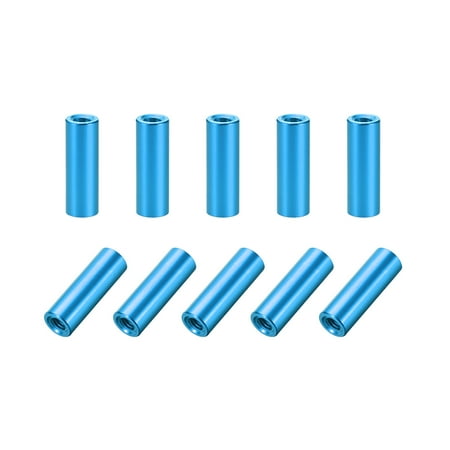 

10Pcs M3x15mm Round Aluminum Standoff Column Spacer Female Aqua Blue for FPV Quadcopter RC Multirotors Parts DIY