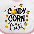 thumbnail image 4 of Inktastic Candy Corn Cutie with Stars Girls Baby Bib, 4 of 4