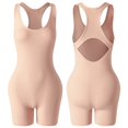 thumbnail image 4 of Viluyesy Womens Shaper Bodysuit, Seamless Support Tight Fit Tummy Control Butt Lifter Yoga Sport Shapewear Yellow M, 4 of 5