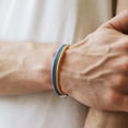 thumbnail image 2 of 2 pulseras sencillas de arcoíris con cadena colorida para hombre., 2 of 7