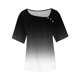 thumbnail image 5 of mfyjkho Tops Para Mujer, Camisa Informal De Manga Corta Con Cuello En V Y Botones Estampados Para Mujer. Tops Para Mujer Xxl, 5 of 5