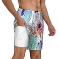 thumbnail image 3 of Picia Cactus pattern Mens Swim Trunks with Compression Liner Stretch Beach Shorts Quick Dry with Zipper Pockets No-Chafing Board Shorts-X-Large, 3 of 9