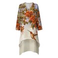 thumbnail image 4 of Vestido Largo Informal Con Cuello Redondo Y Manga Larga Con Estampado Floral Y Botones Para Mujer Odeerbi  ODB115314, 4 of 5