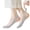 Gray, variant on Lightweight Breathable Invisible Not Show Socks Half Toe Design with Support Back Strap Soft of Foot Cushion Socks