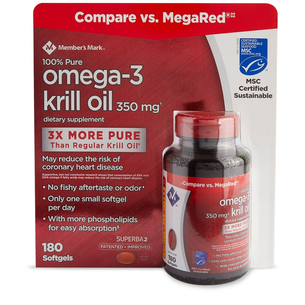 M.M 100 Pure Omega3 Krill Oil, 350 mg (180 ct.)