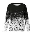 thumbnail image 4 of EHQJNJ Chandails en Molleton à Col Rond pour Femmes, Imprimé Graphique de Noël, Pull à Col Rond, Manches Longues Décontractées, Blouse Ample, 4 of 4