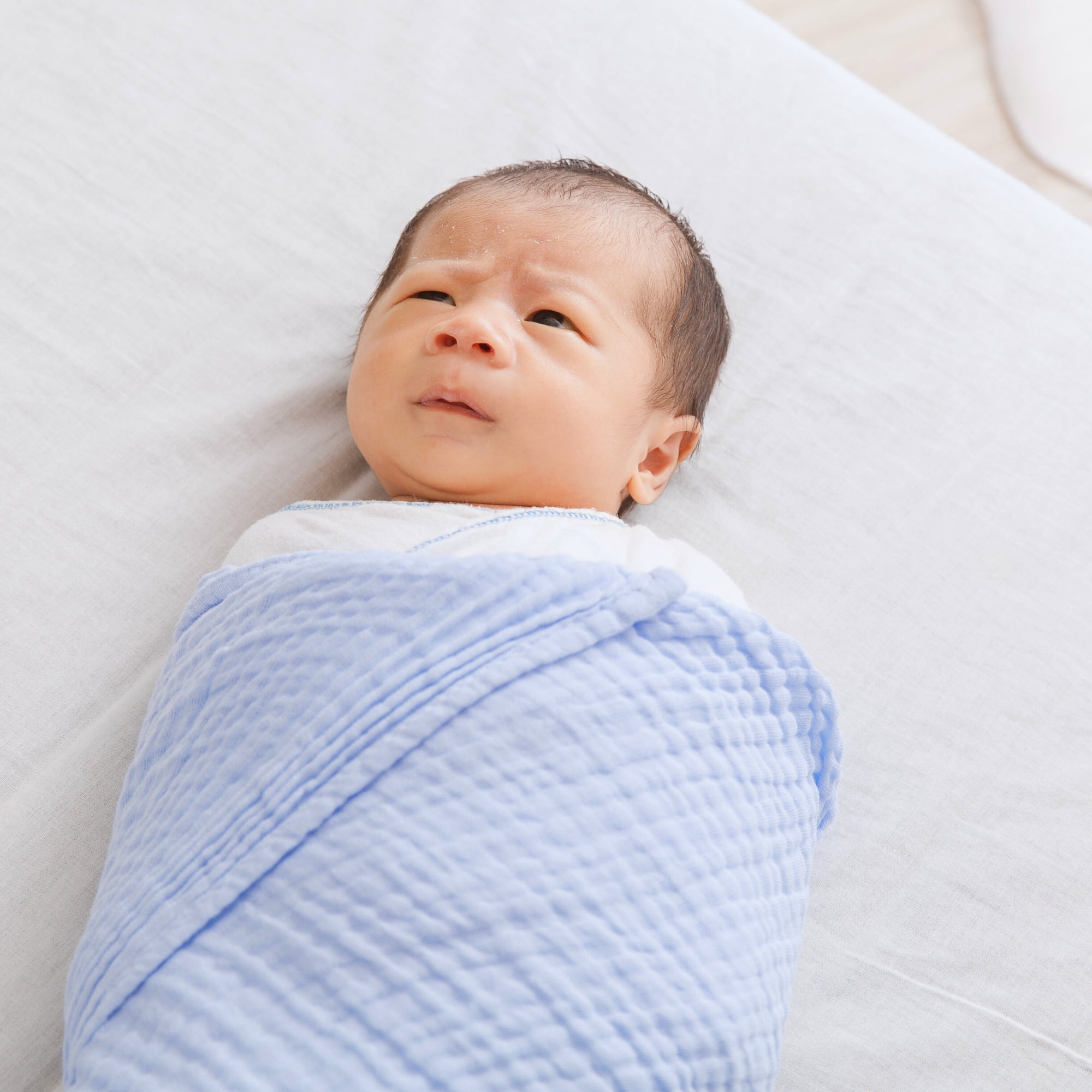 L’Ange Baby-Swaddles Pack of 2-35 x 35 Inches, 3 Layer, Yellow, Cotton Muslin Newborn Receiving Blanket, Nursing and Stroller Cover, for Infant Delicate Skin, Medical Grade Packaging