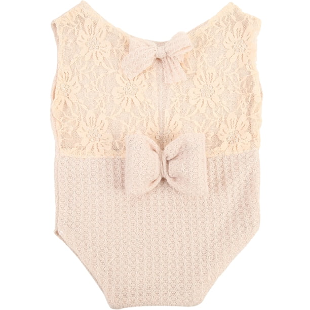 KAKOWELY Accesorios de fotografía para recién nacidos, trajes para sesión de fotos de bebés, mono de niña sin mangas, ropa para bebé niña