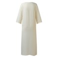 thumbnail image 4 of XDZJLR Men Shirts Spring And Autumn Fashion Embroidered Muslim Pullover Robe Tee, 4 of 7