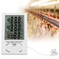 thumbnail image 1 of Temperature Humidity Meter, Electronic Hygrometer  Professional Hygrometer  For Farm With Probe For Poultry And Livestock For Farm, 1 of 8